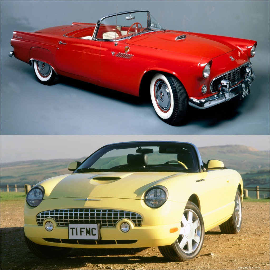 1955 Ford Thunderbird vs. 2005 Ford Thunderbird: 50 Years of T-Birds