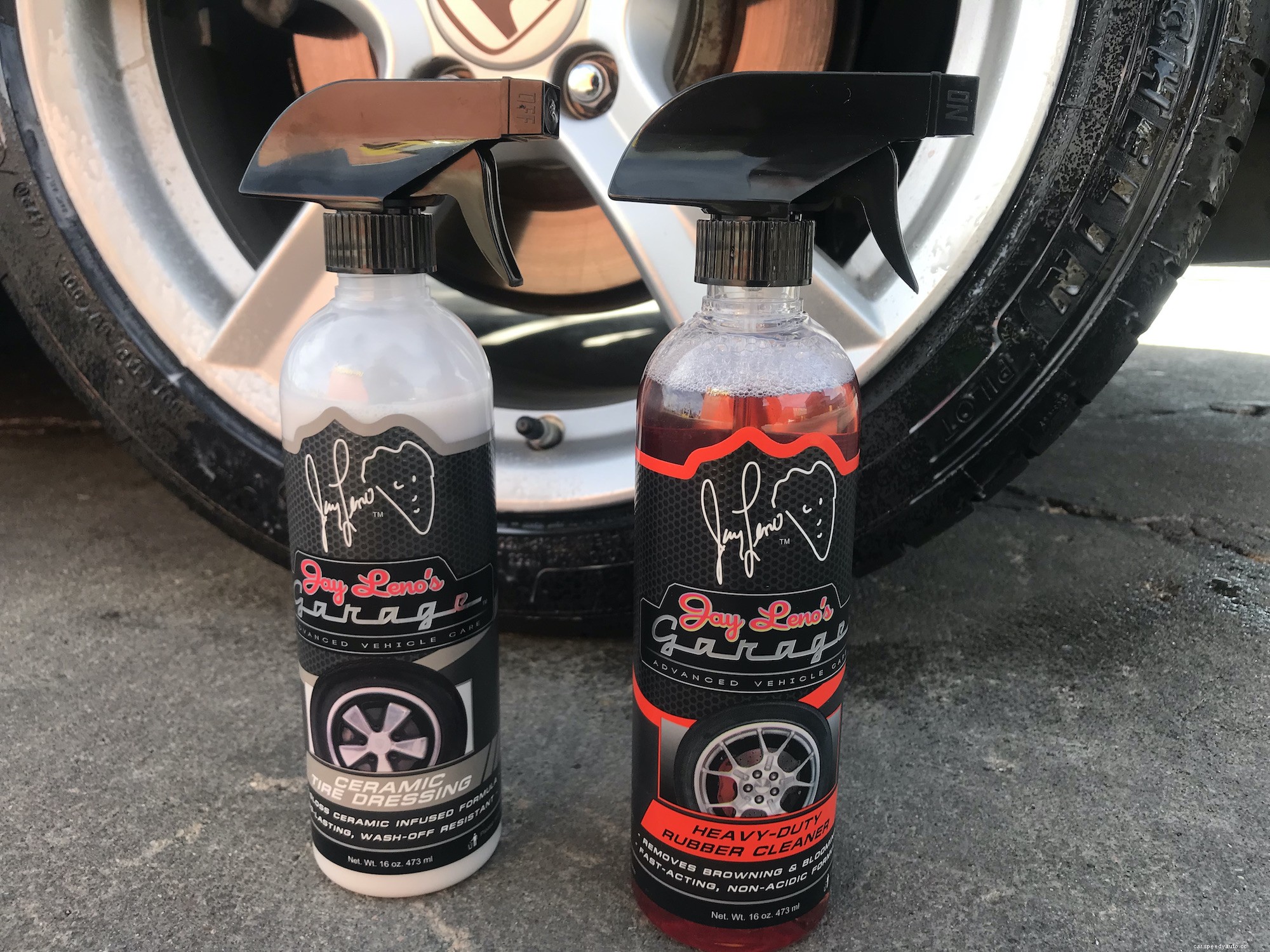 Jay Leno’s Garage Tire Shine Gives Your Tires a Wet Look Without The Mess