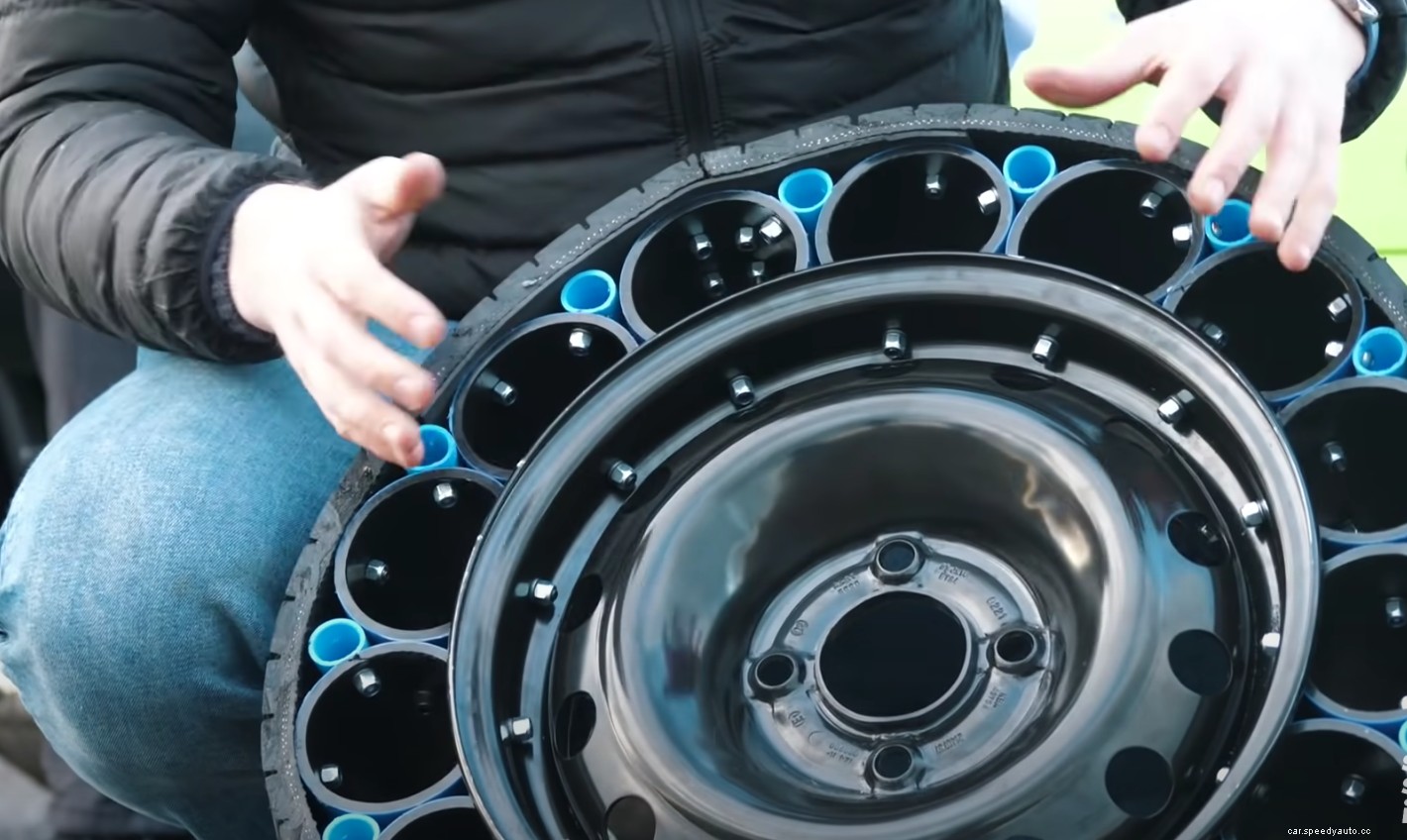 Watch: Tired of Waiting for Airless Tires? Make Your Own