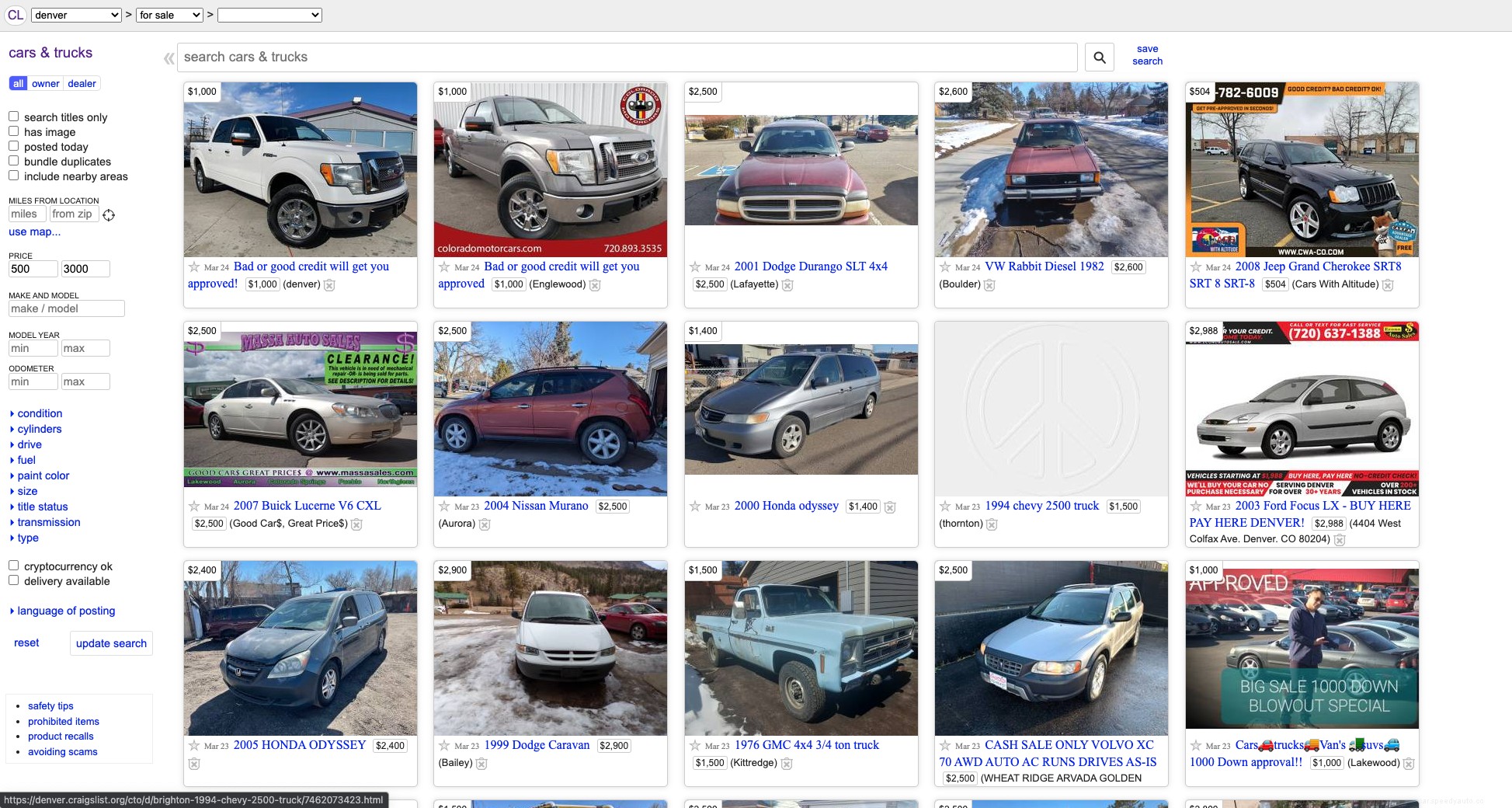 Here’s What to Expect When Shopping for a Used Car Under $3,000