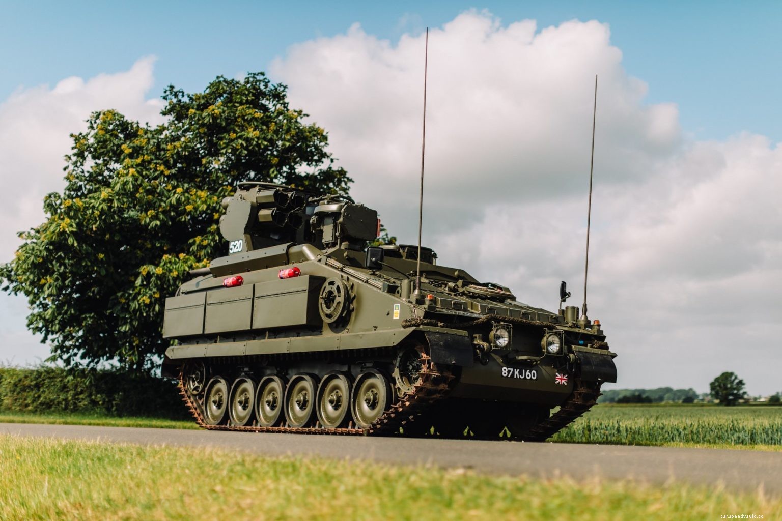 There’s a Road-Legal Alvis Stormer High-Velocity Missile Tank For Sale