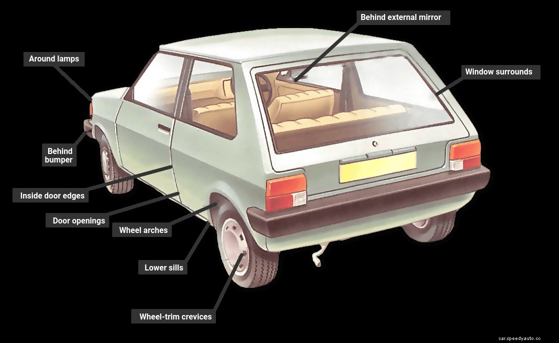 Cleaning the outside and checking for rust