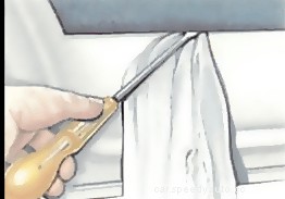 Removing a door trim panel