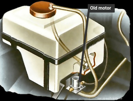 Fitting a new windscreen-washer motor