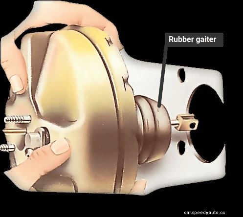 Replacing a master cylinder and servo unit