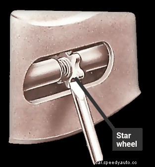 Adjusting the brakes