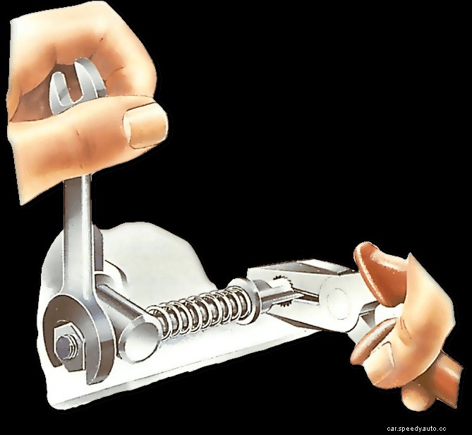 Adjusting the handbrake