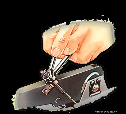 Adjusting a disc handbrake