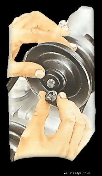 Checking, adjusting and refitting drive belts