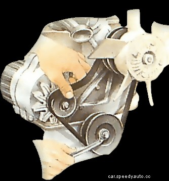 Checking, adjusting and refitting drive belts