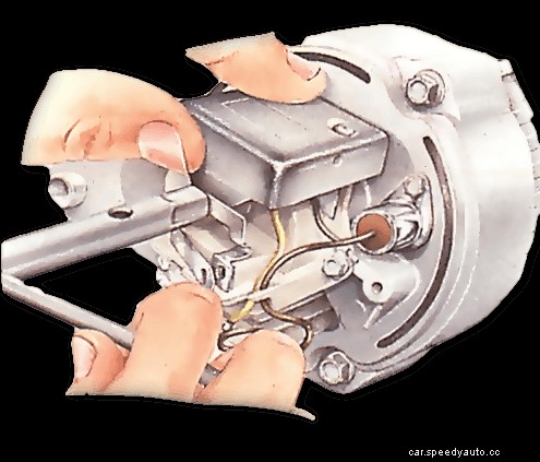 Renewing alternator brushes