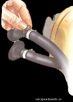 Draining and refilling a fully sealed cooling system