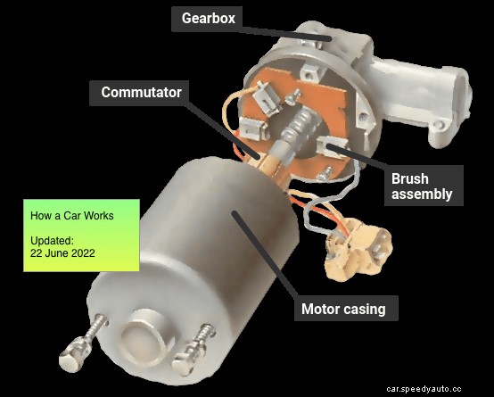 Fixing a windscreen wiper motor