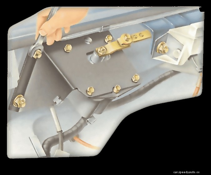 Fixing a windscreen wiper motor