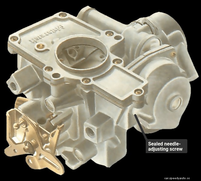 Adjusting an emission-control carburettor