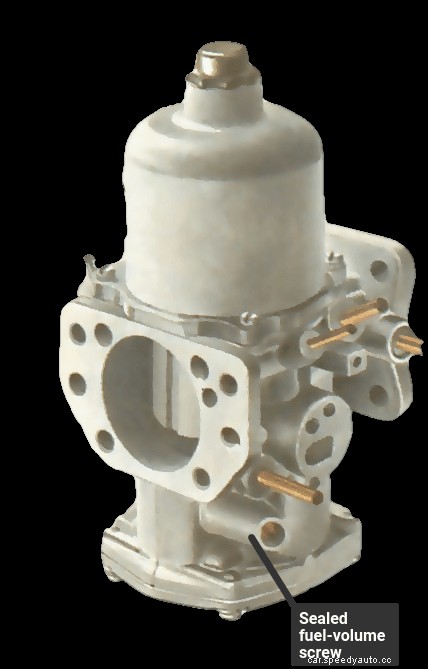 Adjusting an emission-control carburettor