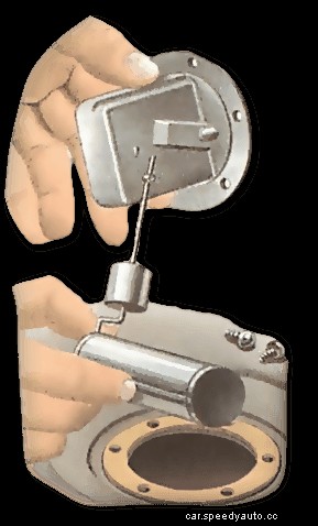 Checking and replacing a fuel sender unit