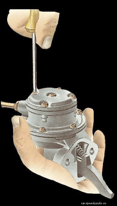 Servicing a mechanical fuel pump