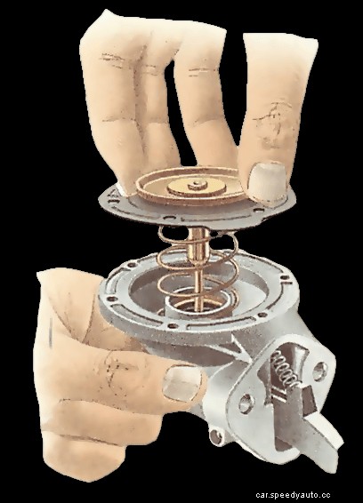 Servicing a mechanical fuel pump