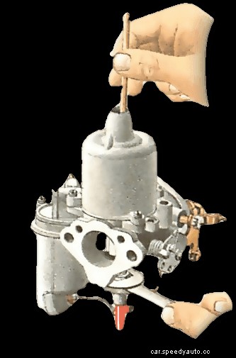 Adjusting an SU carburettor