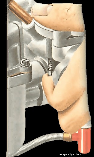 Adjusting an SU carburettor