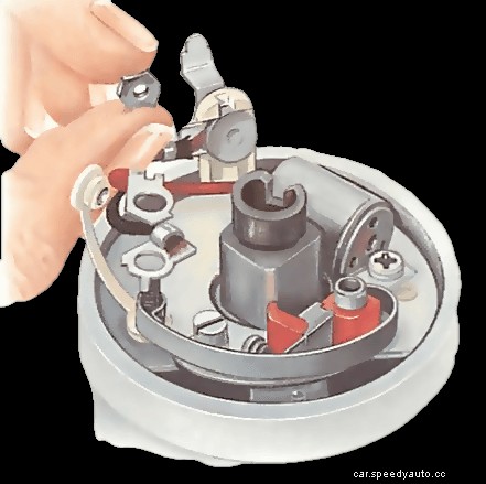 Fitting and adjusting contact-breaker points