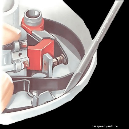 Fitting and adjusting contact-breaker points