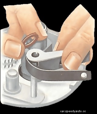 Fitting and adjusting contact-breaker points