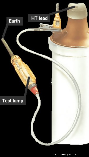 Checking the low-tension circuit