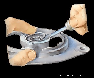 Replacing starter or dynamo bearings