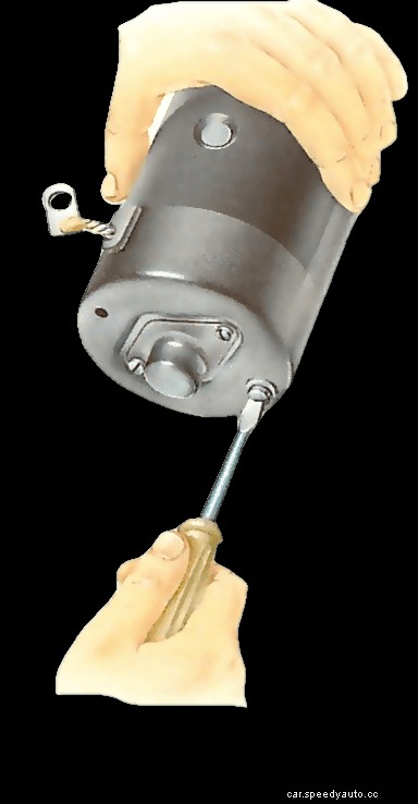 Checking and replacing starter-motor brushes