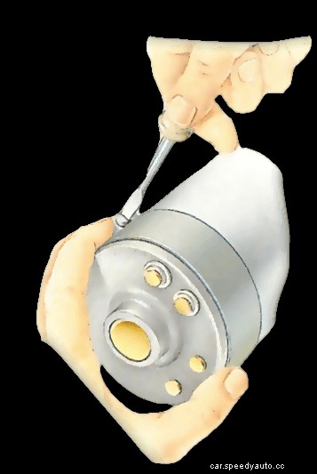 Checking and replacing starter-motor brushes