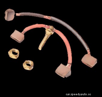 Checking and replacing starter-motor brushes