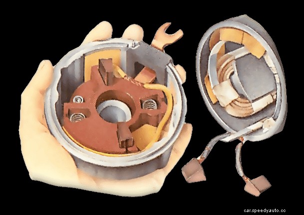 Checking and replacing starter-motor brushes