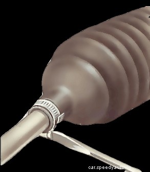 Replacing steering-rack gaiters