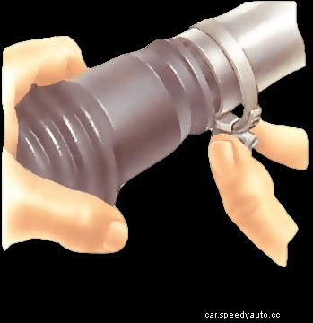 Replacing steering-rack gaiters