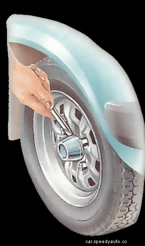 Checking, removing and refitting road wheels