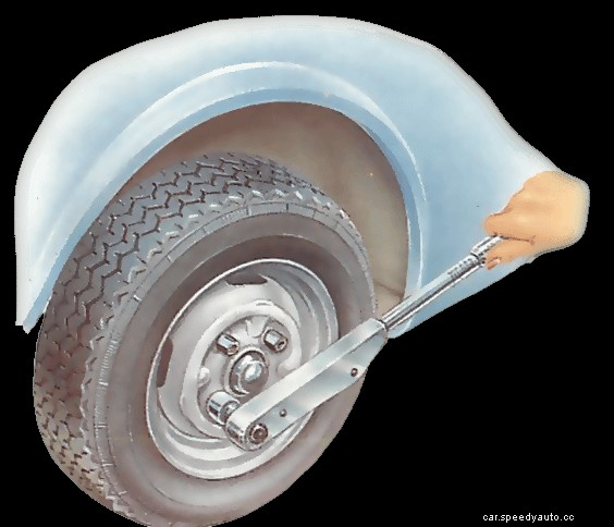 Checking, removing and refitting road wheels