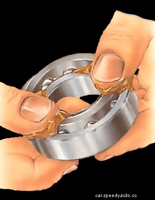 Lubricating and reassembling wheel bearings