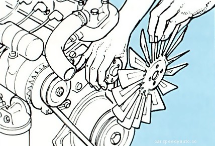 Fitting an electric fan to a side radiator