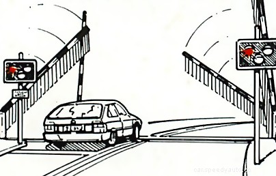 Crossing train tracks safely