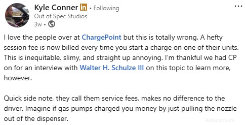 ChargePoint Introduces Standardized Session Fees – Impact on Users and Network Partners