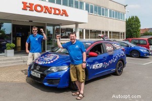 Honda Civic Sets New Fuel Efficiency Record: 8,387 Miles on Just £459 of Diesel