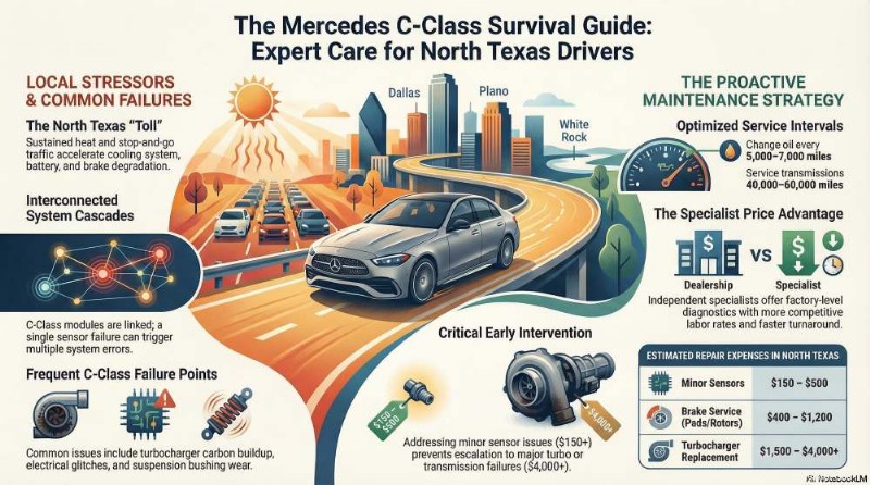 Expert Mercedes C-Class Repair Services in Dallas, Plano & White Rock