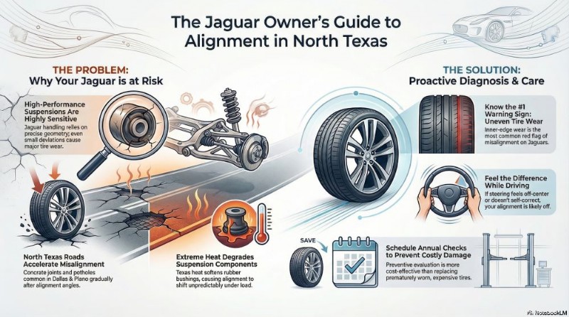 Expert Jaguar Alignment & Tire Services in Plano, Dallas, and White Rock