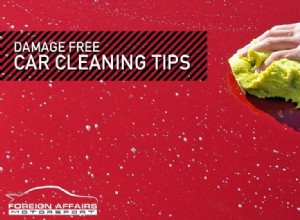 Damage Free Car Cleaning Tips