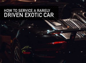 How To Service A Rarely Driven Exotic Car