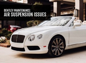Bentley Maintenance: Air Suspension Issues