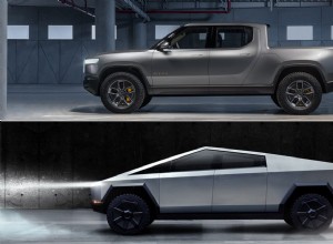Infographic: Tesla Cybertruck vs. Rivian R1T