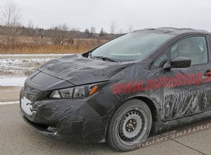 Second generation Nissan Leaf spy shots